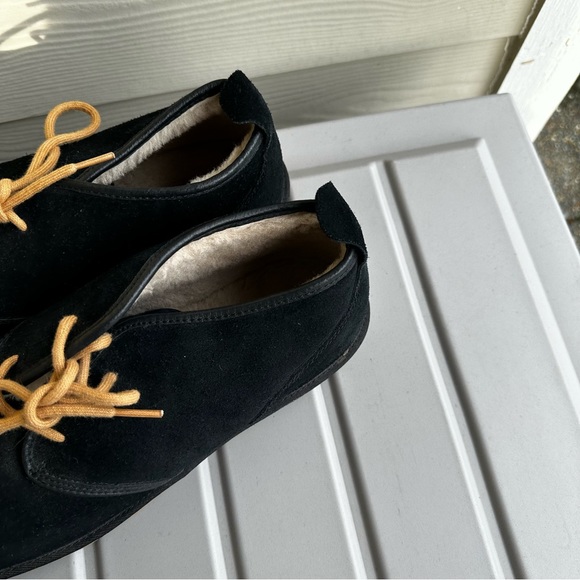 UGG Maksim Chukka Boots Black Suede Lace Up Sheepskin Lined Size 13 Men’s - Picture 5 of 11